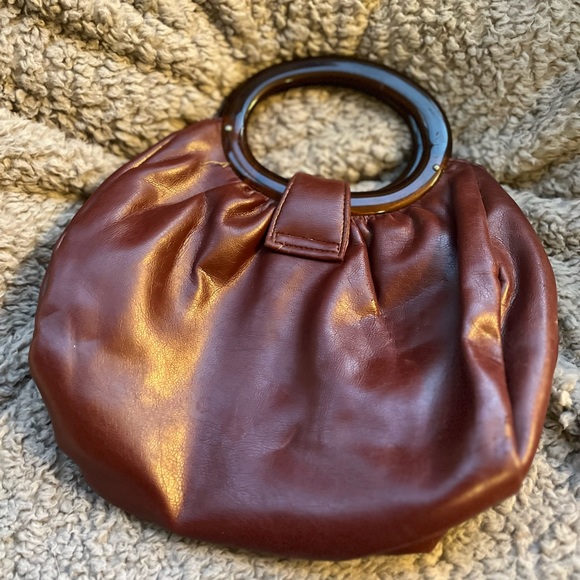 Ande’ Lucite Bag Handles Burgundy - Picture 3 of 4